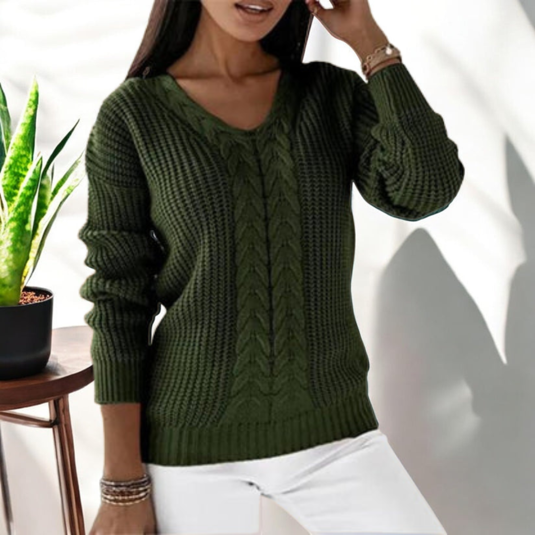 Loose Long-Sleeve Sweater - Easy and Soft
