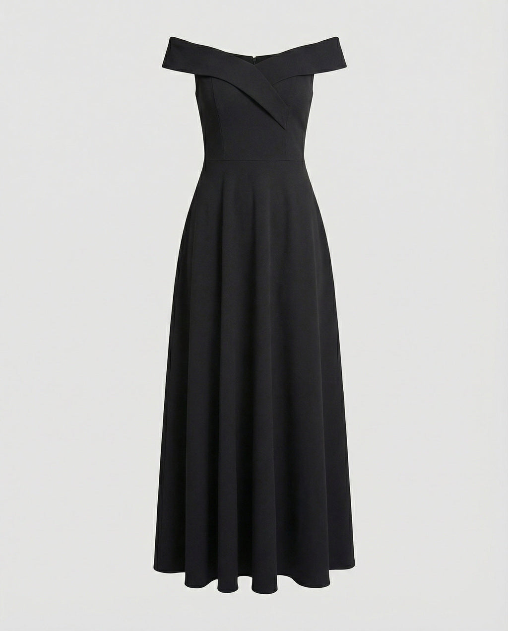 Women's Off-Shoulder Maxi Dress – Figure-Hugging Elegant Occasion Style