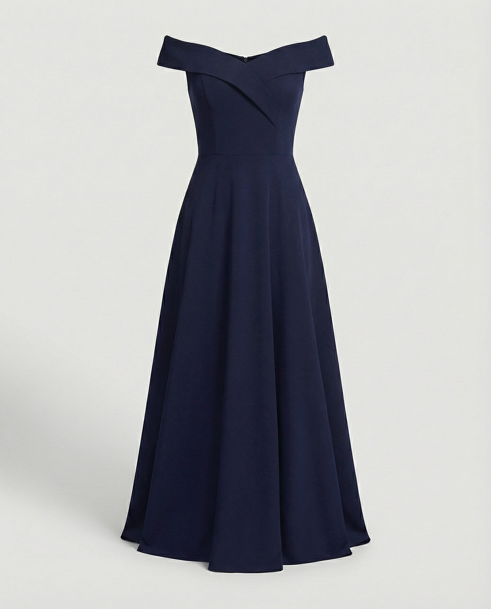 Women's Off-Shoulder Maxi Dress – Figure-Hugging Elegant Occasion Style