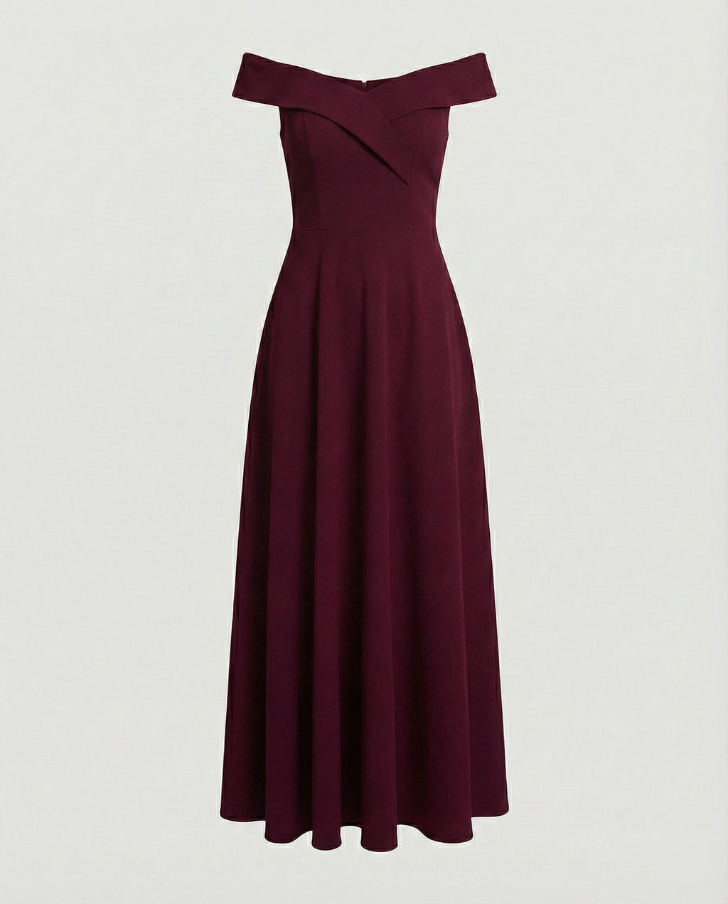 Women's Off-Shoulder Maxi Dress – Figure-Hugging Elegant Occasion Style