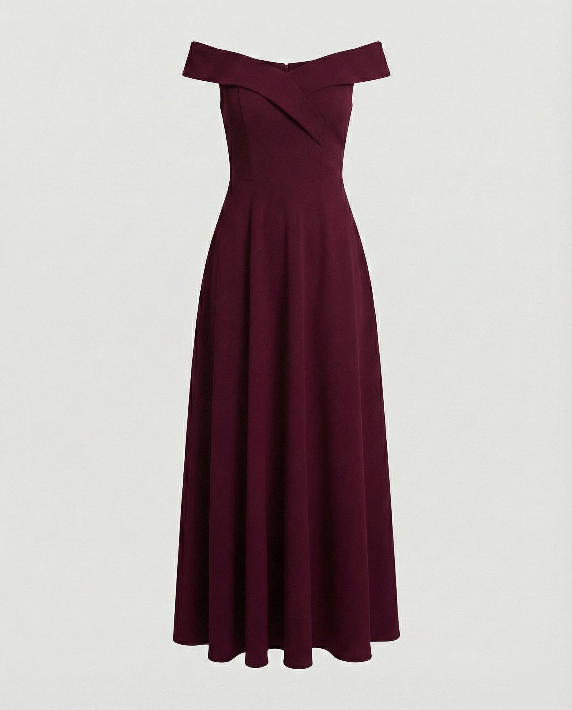 Women's Off-Shoulder Maxi Dress – Figure-Hugging Elegant Occasion Style