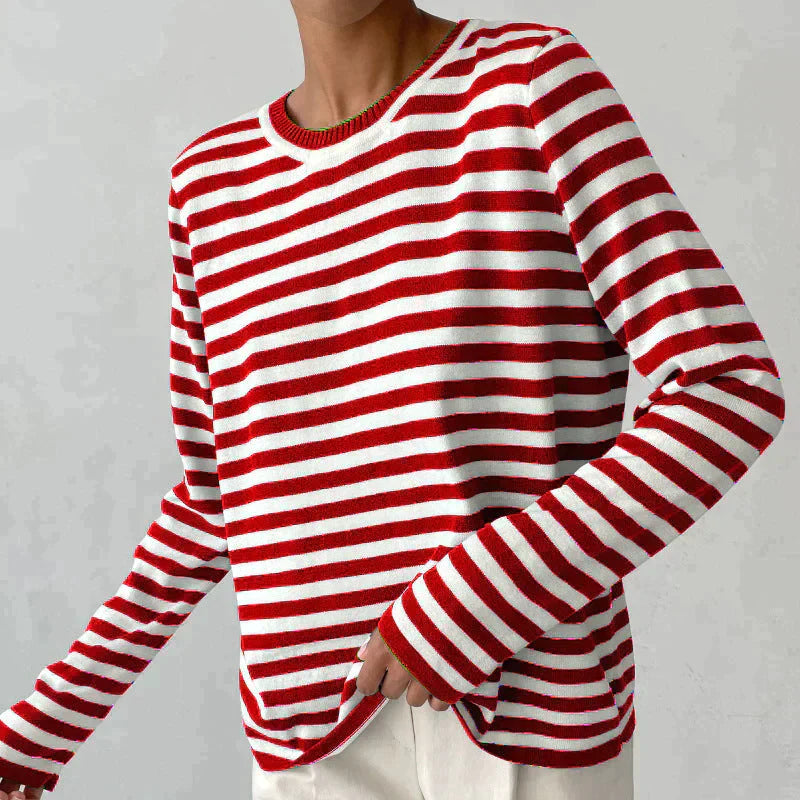 Women's Elegant Long-Sleeve Blouse - Refined Everyday Style