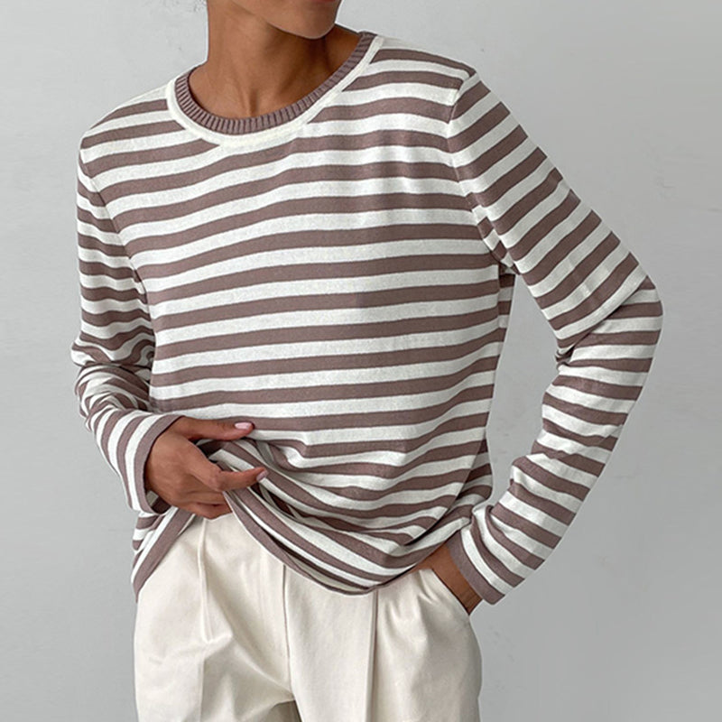 Women's Elegant Long-Sleeve Blouse - Refined Everyday Style
