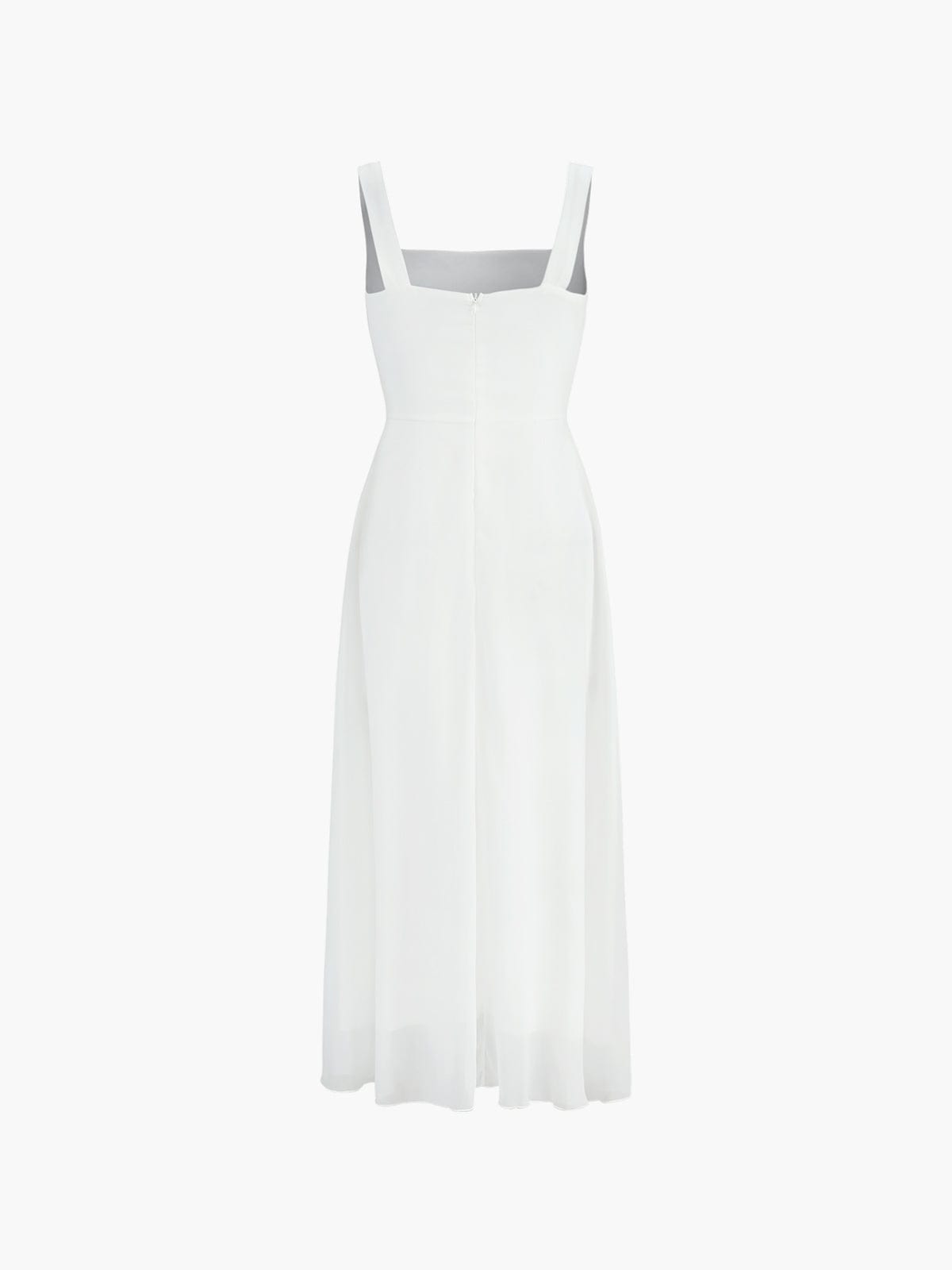 Women's Square Neck Summer Dress – Classic Feminine Warm Weather Dress