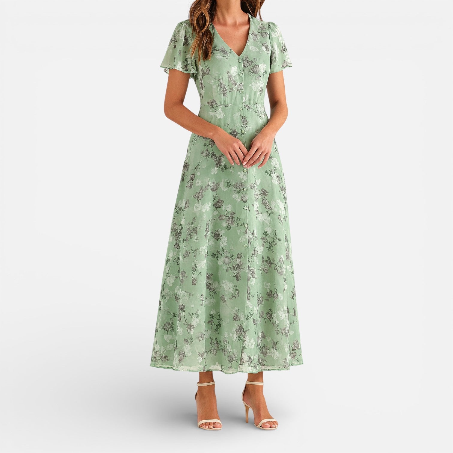 Women’s Timeless Floral Maxi Dress – Elegant Lightweight Summer Dress