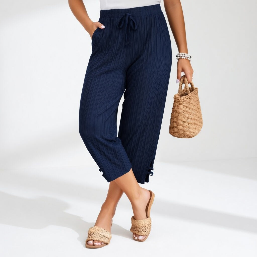 Women's Wide-Leg Summer Trousers – Elegant Comfortable Everyday Style