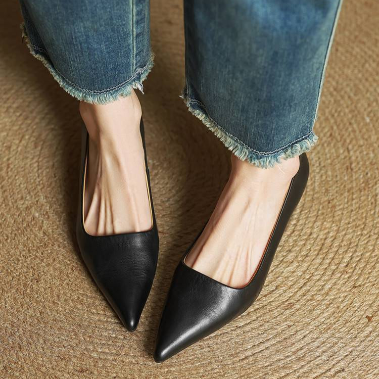 Anok Women’s Genuine Leather Heels – Elegant Comfortable Classic Style