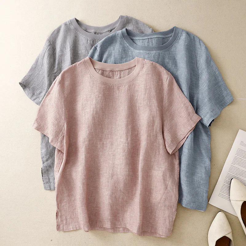 Women's Cotton Tee - Lightweight Casual Everyday Top