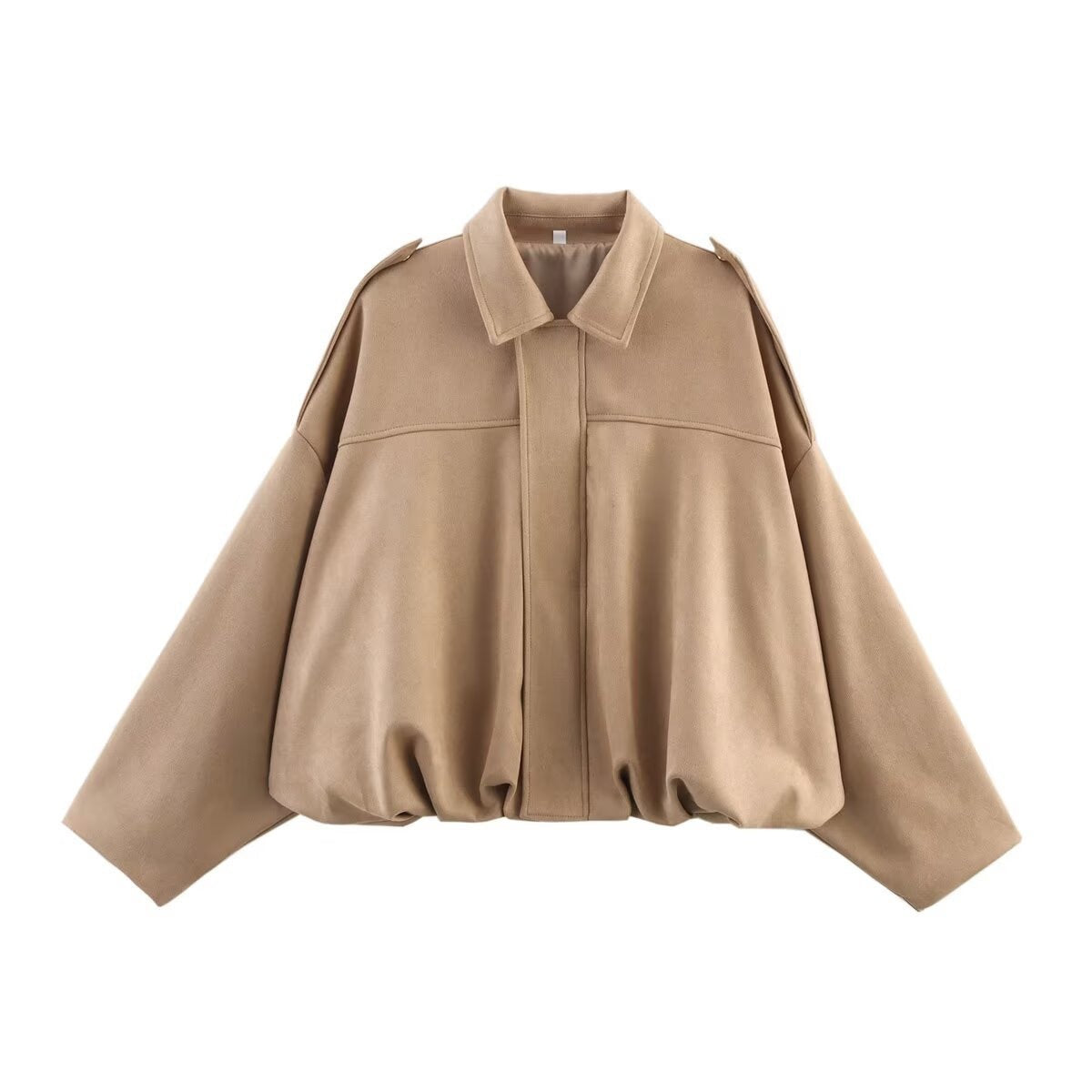 Women's Oversized Bomber Jacket – Casual Street Style Layer