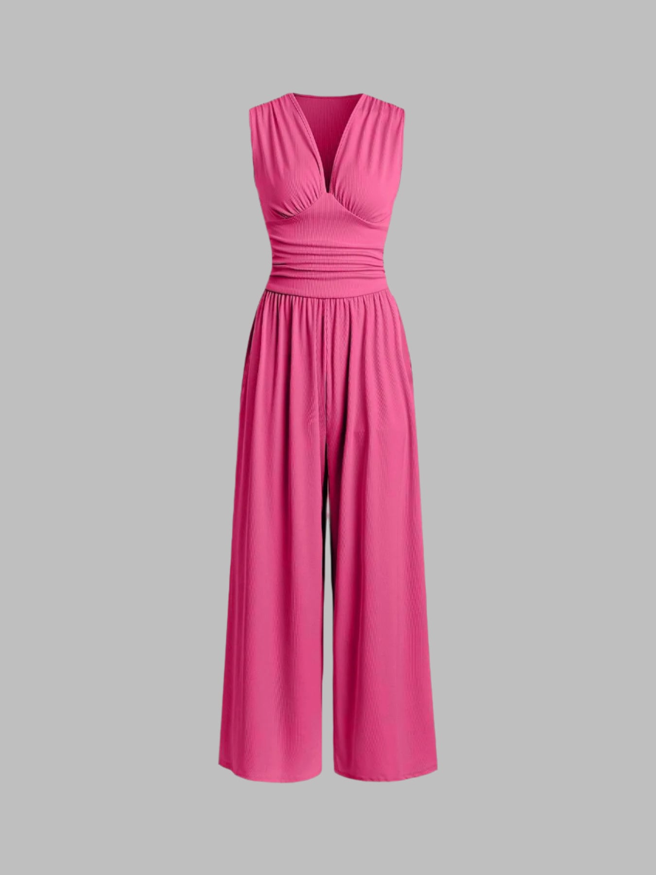 Women's Sleeveless Wide Leg Jumpsuit - Chic Easy One Piece Style