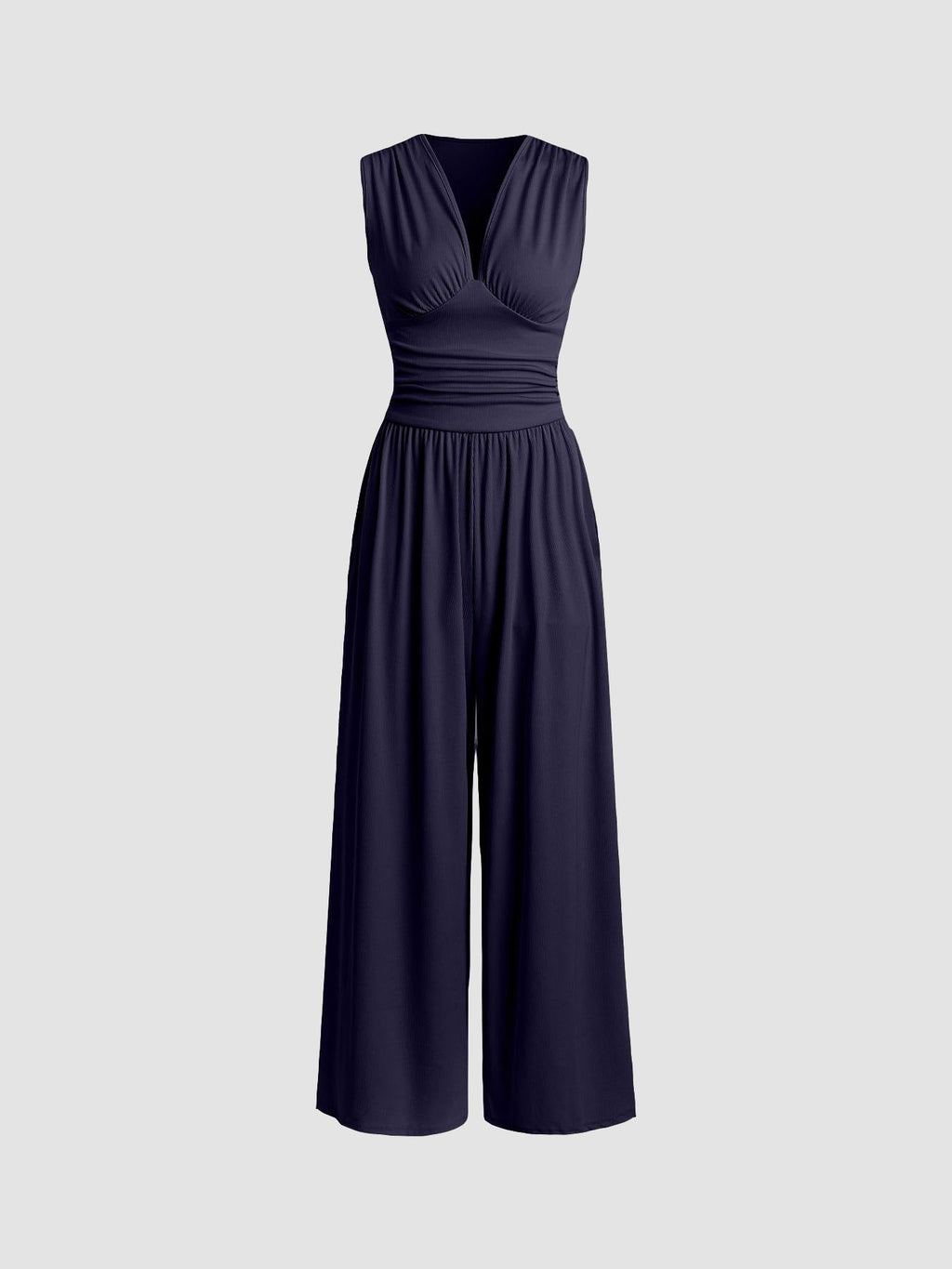 Women's Sleeveless Wide Leg Jumpsuit - Chic Easy One Piece Style