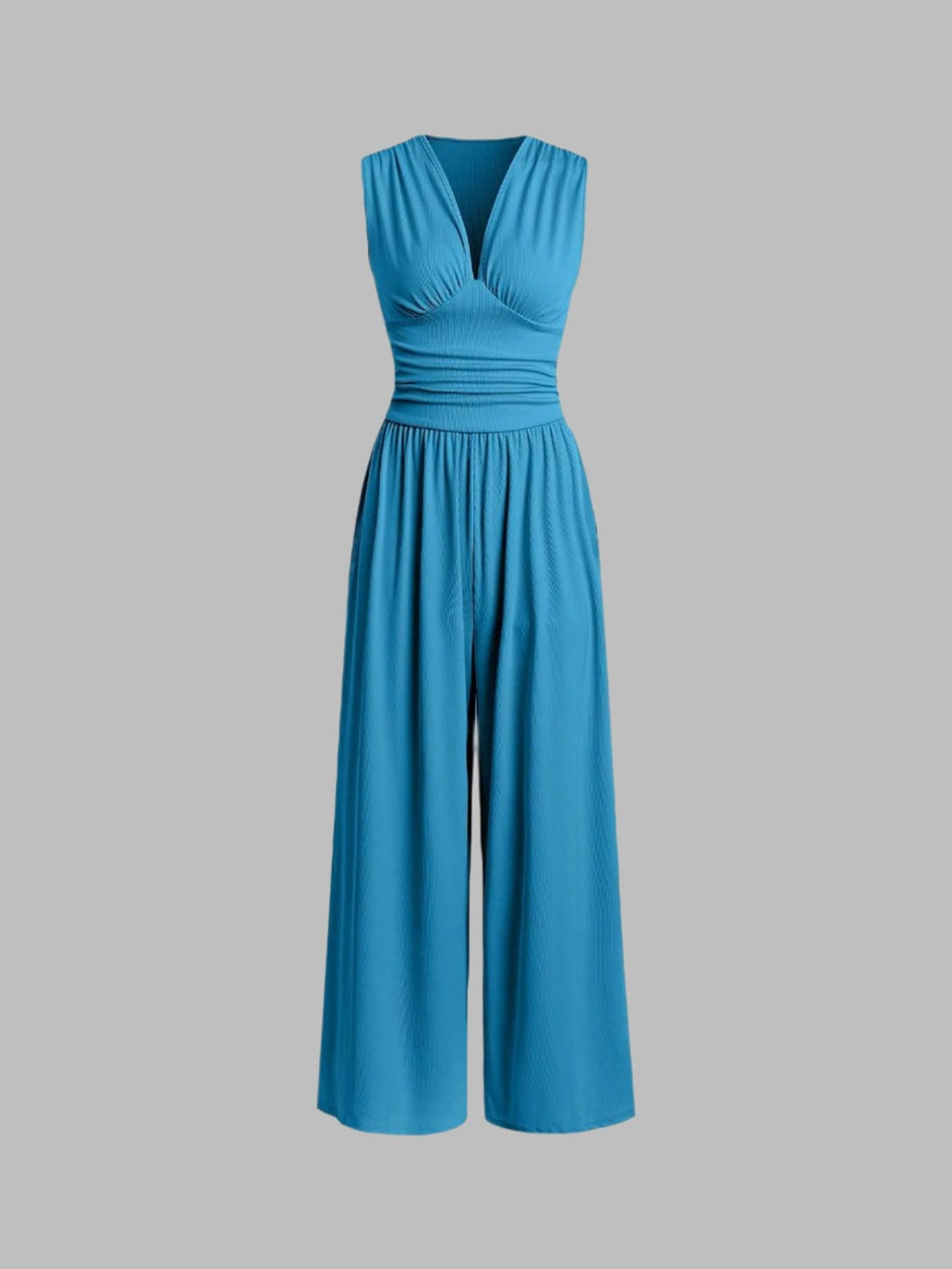 Women's Sleeveless Wide Leg Jumpsuit - Chic Easy One Piece Style
