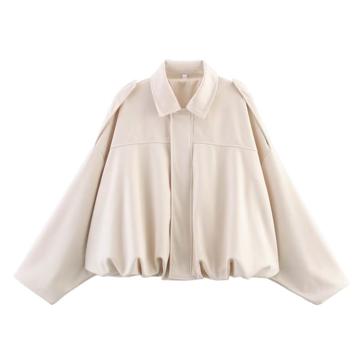 Women's Oversized Bomber Jacket – Casual Street Style Layer