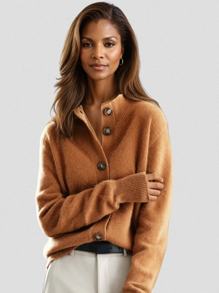 Button Cardigan - Soft and Easy to Wear