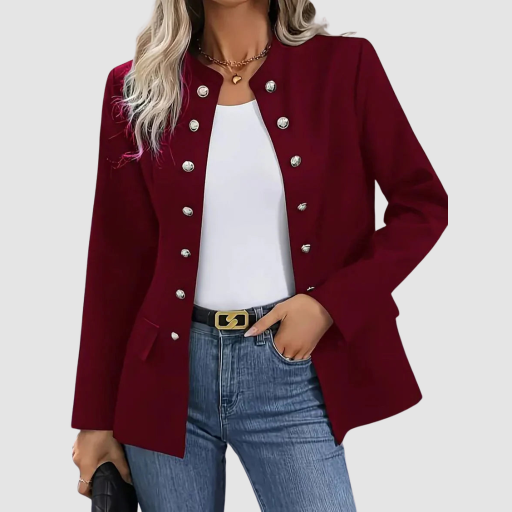 Women's Double-Breasted Blazer - Smart Tailored Everyday Layer