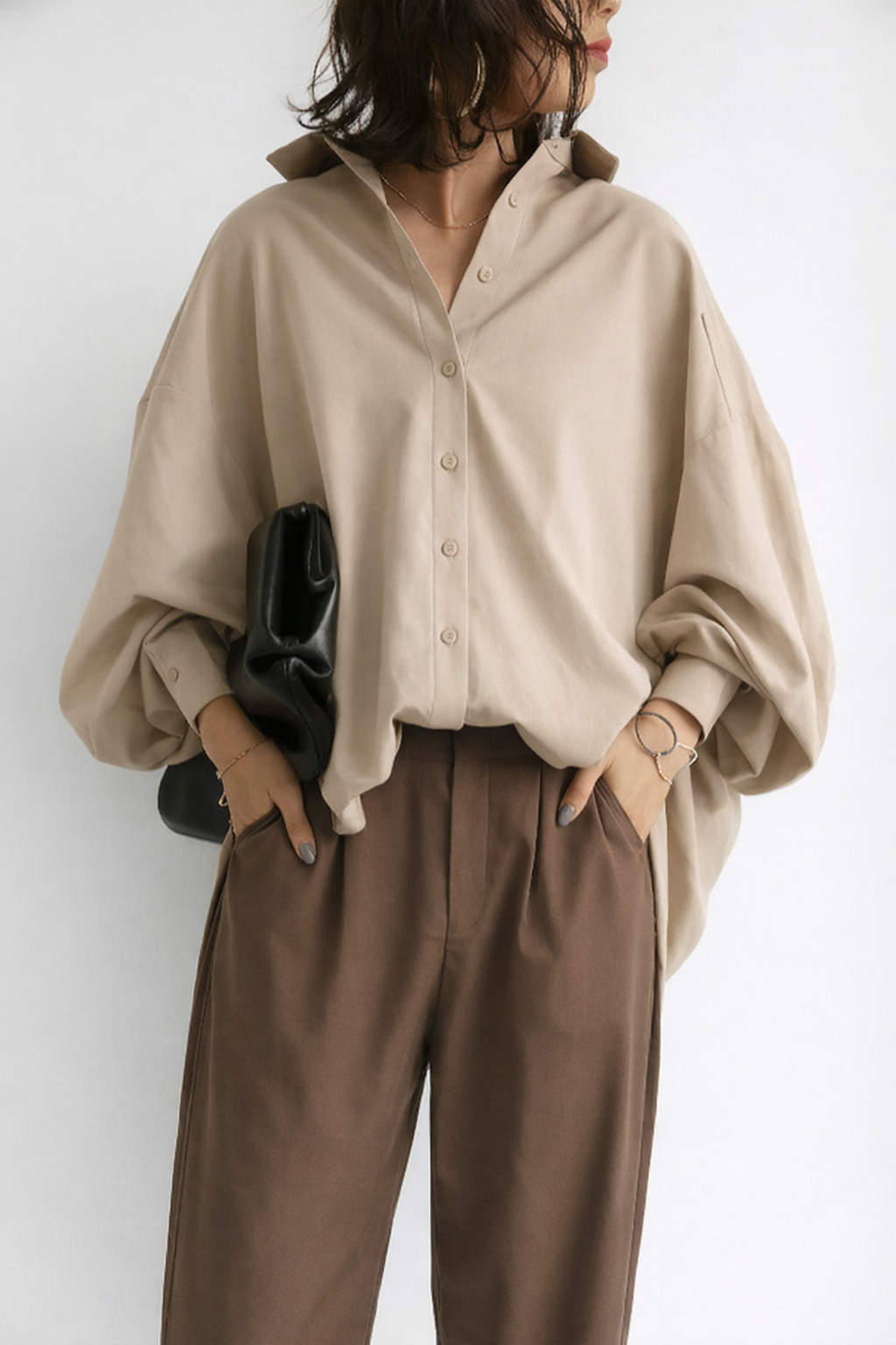 Women’s Oversized Blouse - Relaxed and Versatile