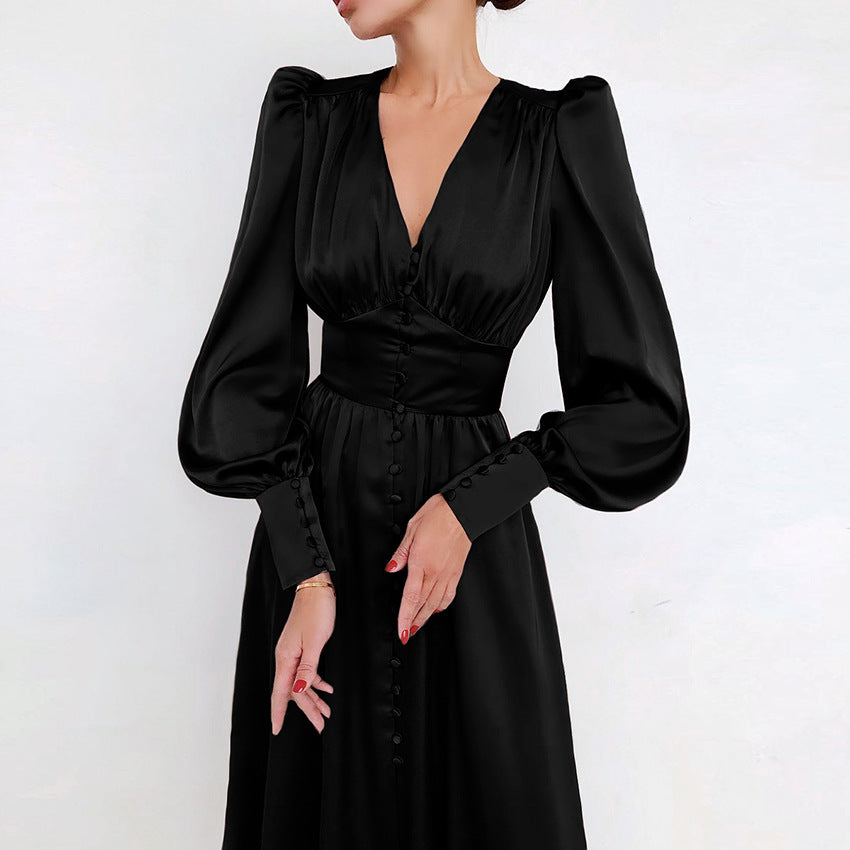 Arya Women’s Satin Dress – Elegant Luxe Party Evening Style