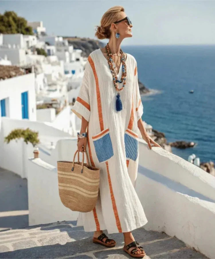 Women's Maxi Summer Dress – Lightweight Flowy Holiday Dress