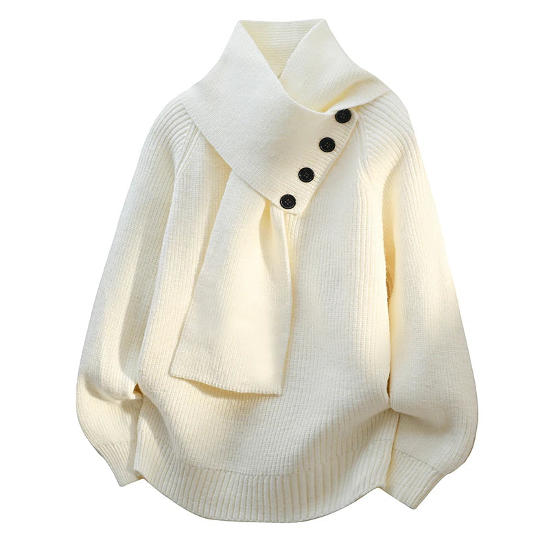 Women's Cozy Knit Sweater - Soft Warm Everyday Layer