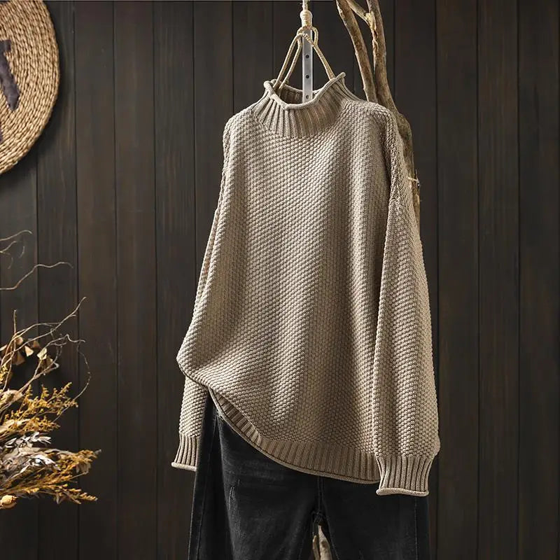 Relaxed Knit Sweater - Soft and Easy