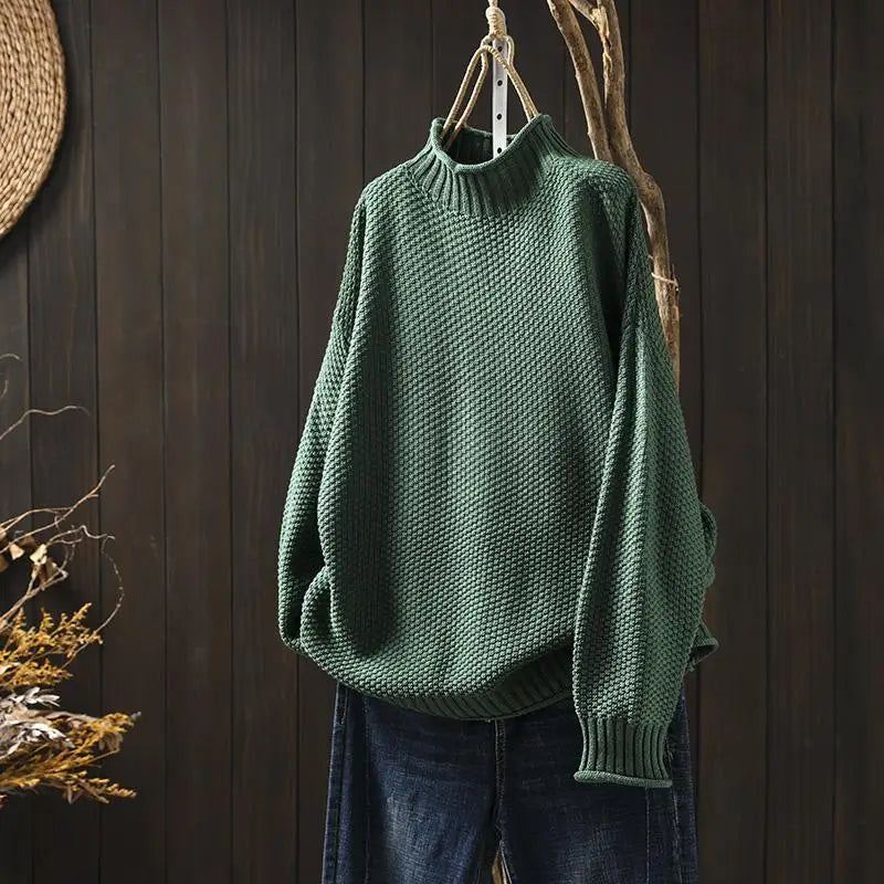 Relaxed Knit Sweater - Soft and Easy