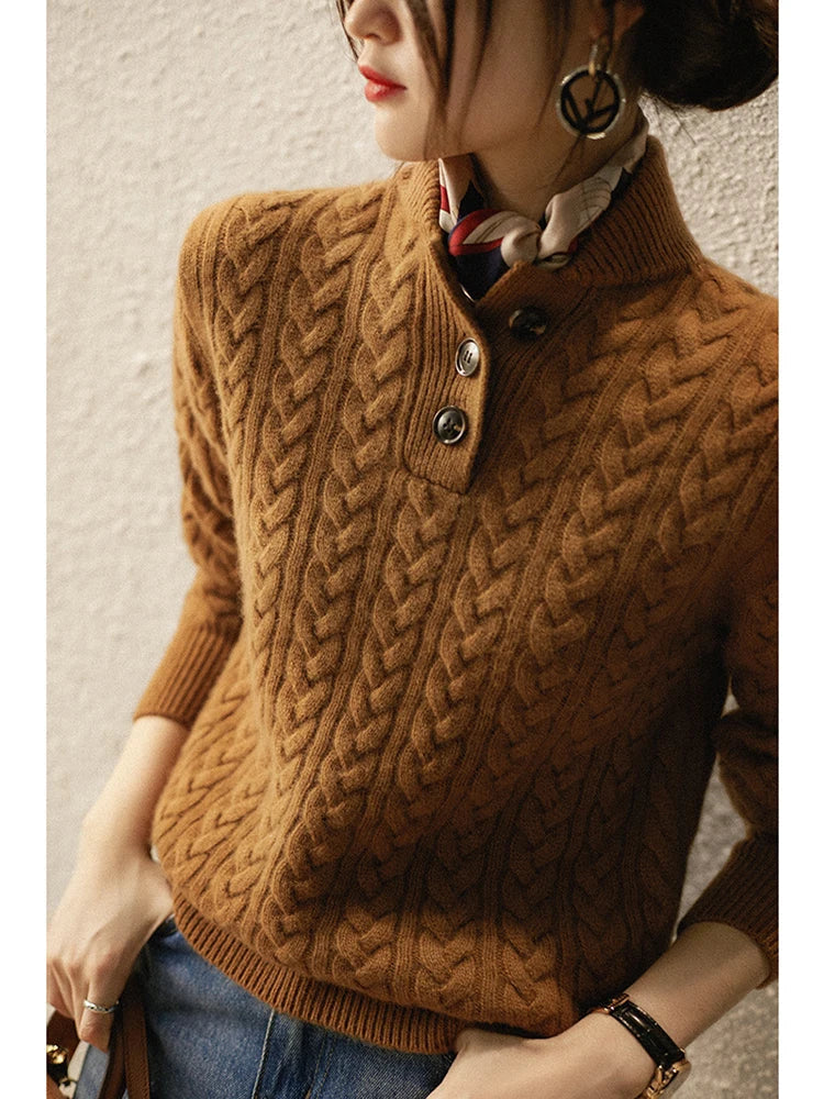 Cashmere Button Cardigan - Soft and Timeless