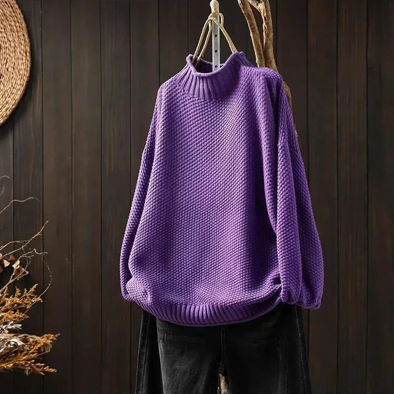 Relaxed Knit Sweater - Soft and Easy