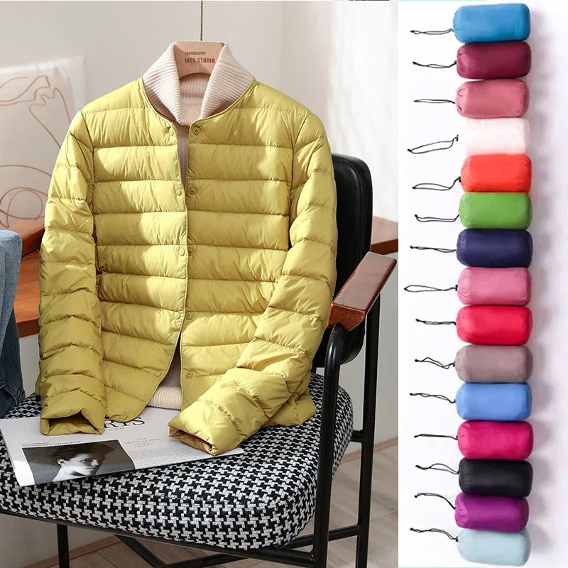 Women's Lightweight Padded Jacket - Comfortable Everyday Outerwear