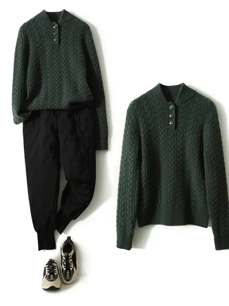Cashmere Button Cardigan - Soft and Timeless