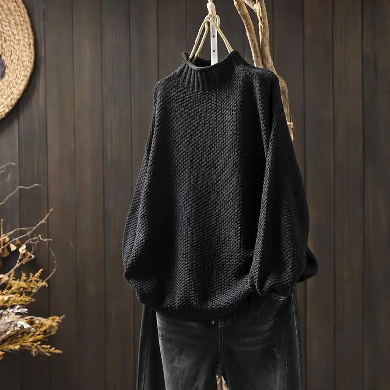 Relaxed Knit Sweater - Soft and Easy