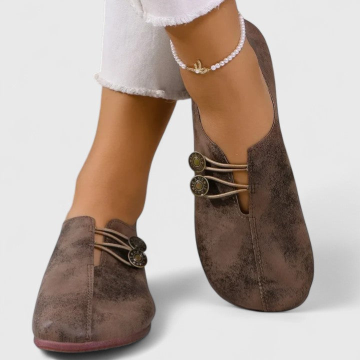Women's Casual Flat Loafers – Cutout Comfort Slip On Shoes