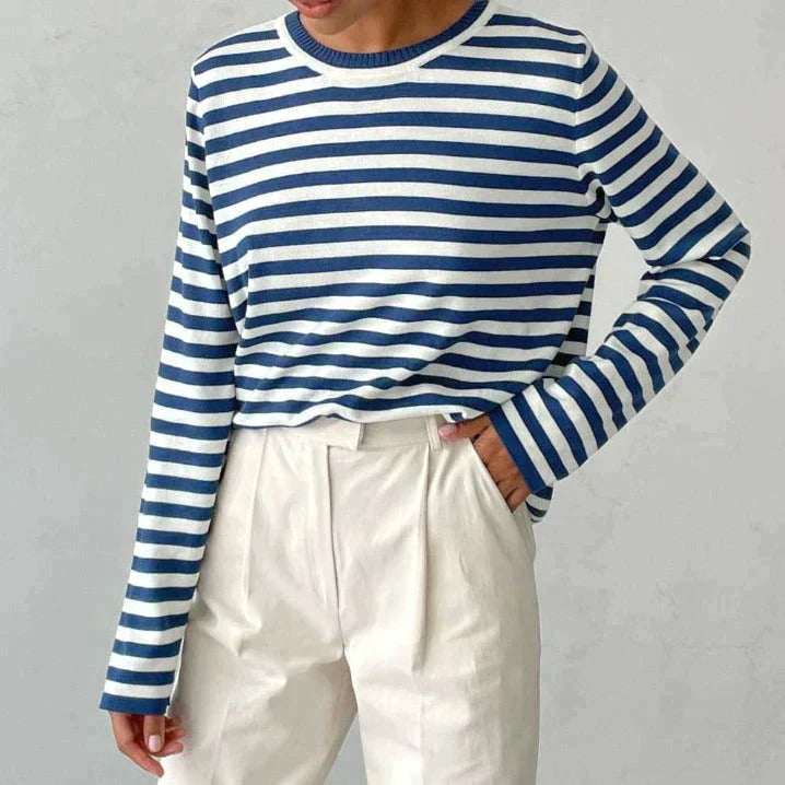 Women's Elegant Long-Sleeve Blouse - Refined Everyday Style