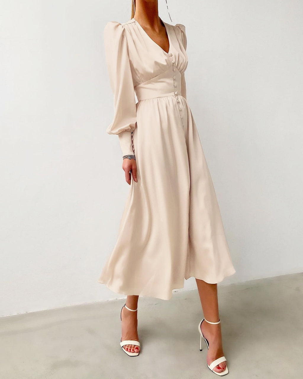 Arya Women’s Satin Dress – Elegant Luxe Party Evening Style