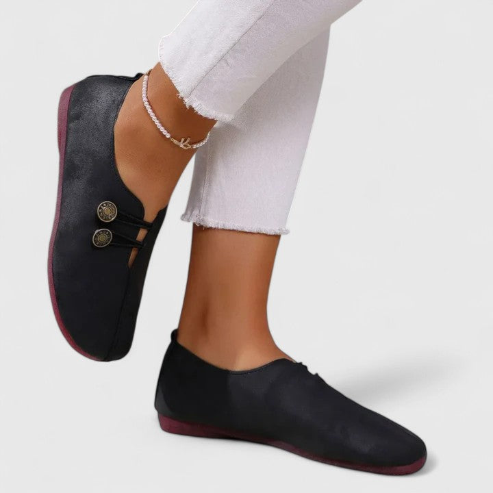 Women's Casual Flat Loafers – Cutout Comfort Slip On Shoes