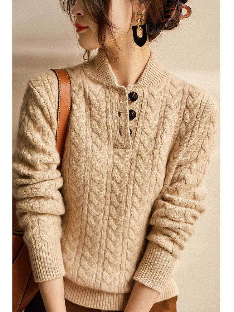 Cashmere Button Cardigan - Soft and Timeless