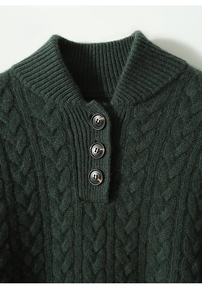 Cashmere Button Cardigan - Soft and Timeless