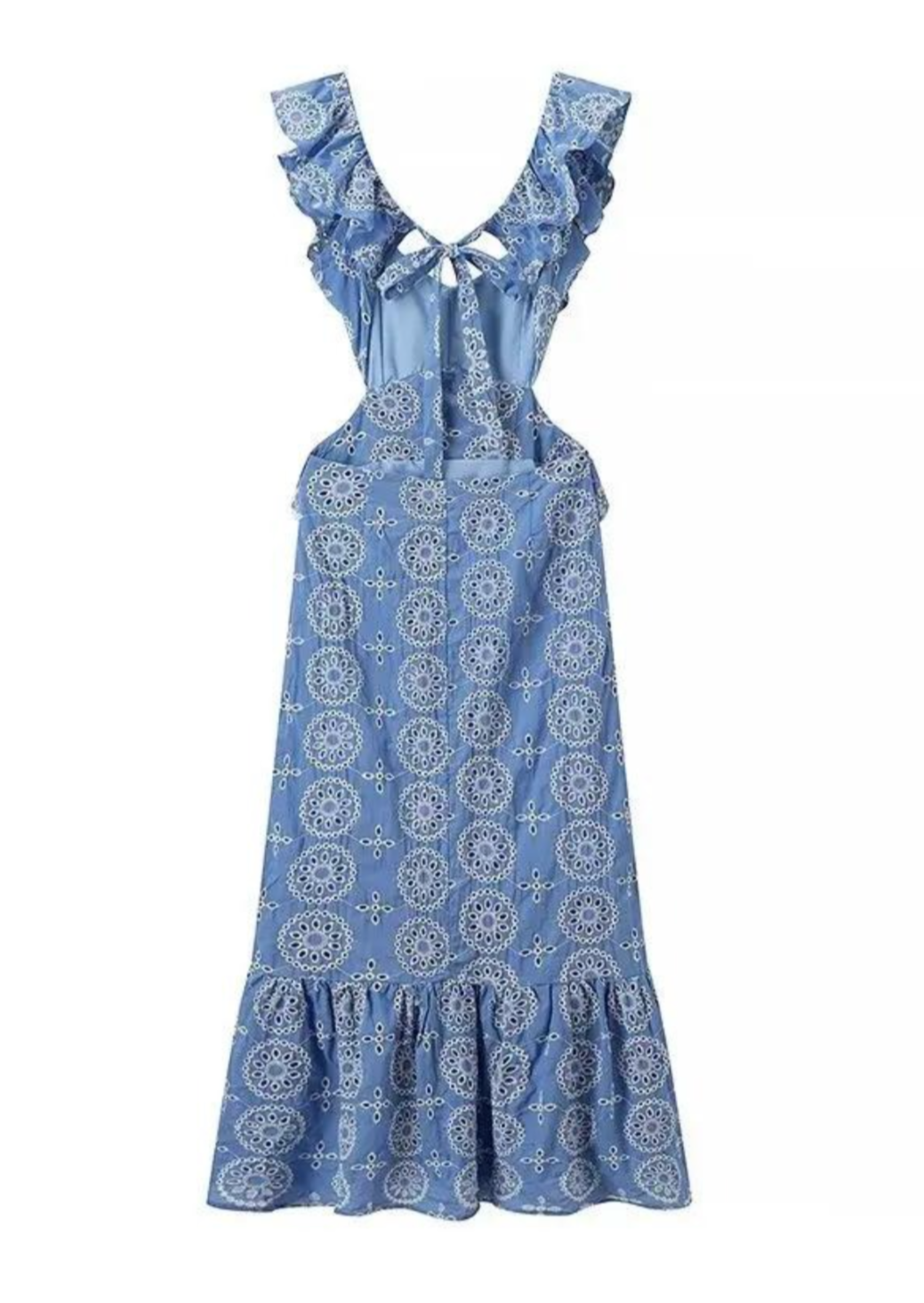 Women's Embroidered Maxi Dress – Boho Vacation Occasion Dress