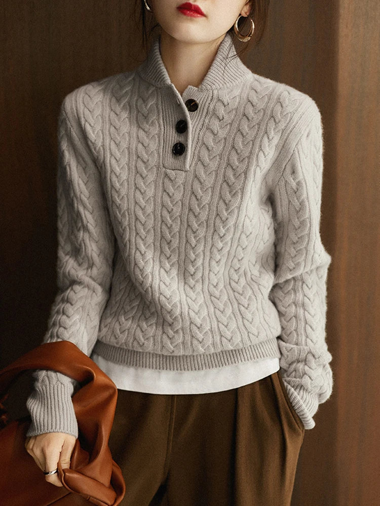 Cashmere Button Cardigan - Soft and Timeless