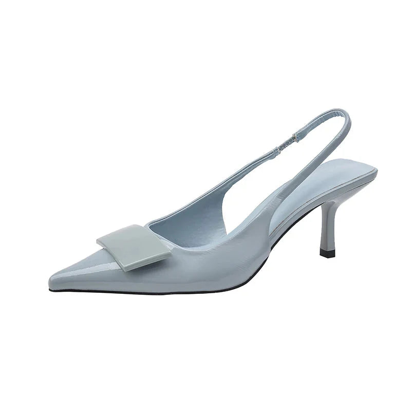 Women's Kitten Heel Slingbacks – Elegant Office Daywear Shoes