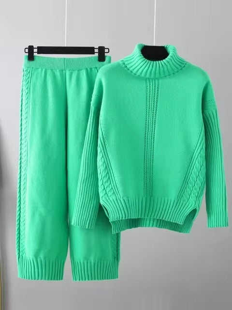 Adriana Women’s Cozy Turtleneck Set – Casual Comfortable Winter Style