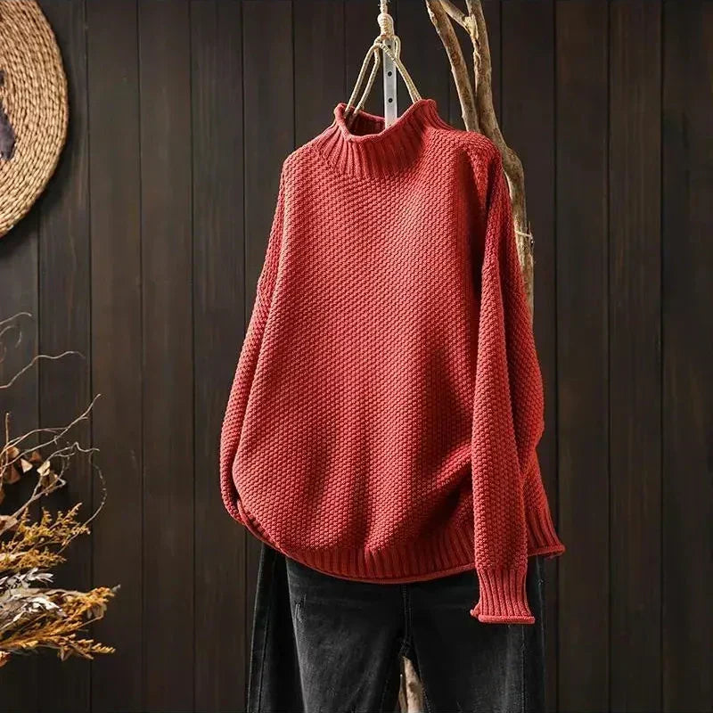 Relaxed Knit Sweater - Soft and Easy