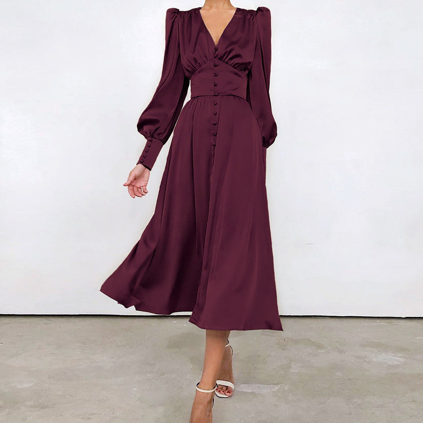 Arya Women’s Satin Dress – Elegant Luxe Party Evening Style