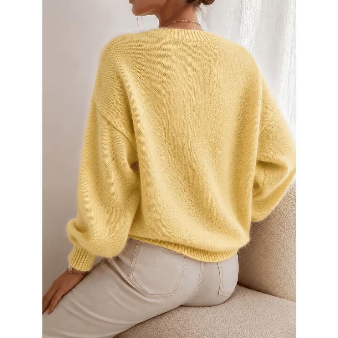 Soft Relaxed-Texture Sweater - Easy and Versatile