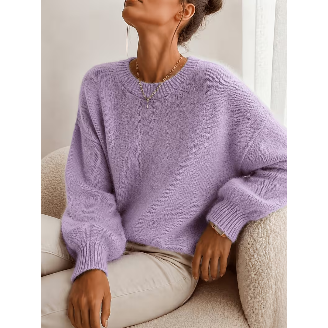 Soft Relaxed-Texture Sweater - Easy and Versatile