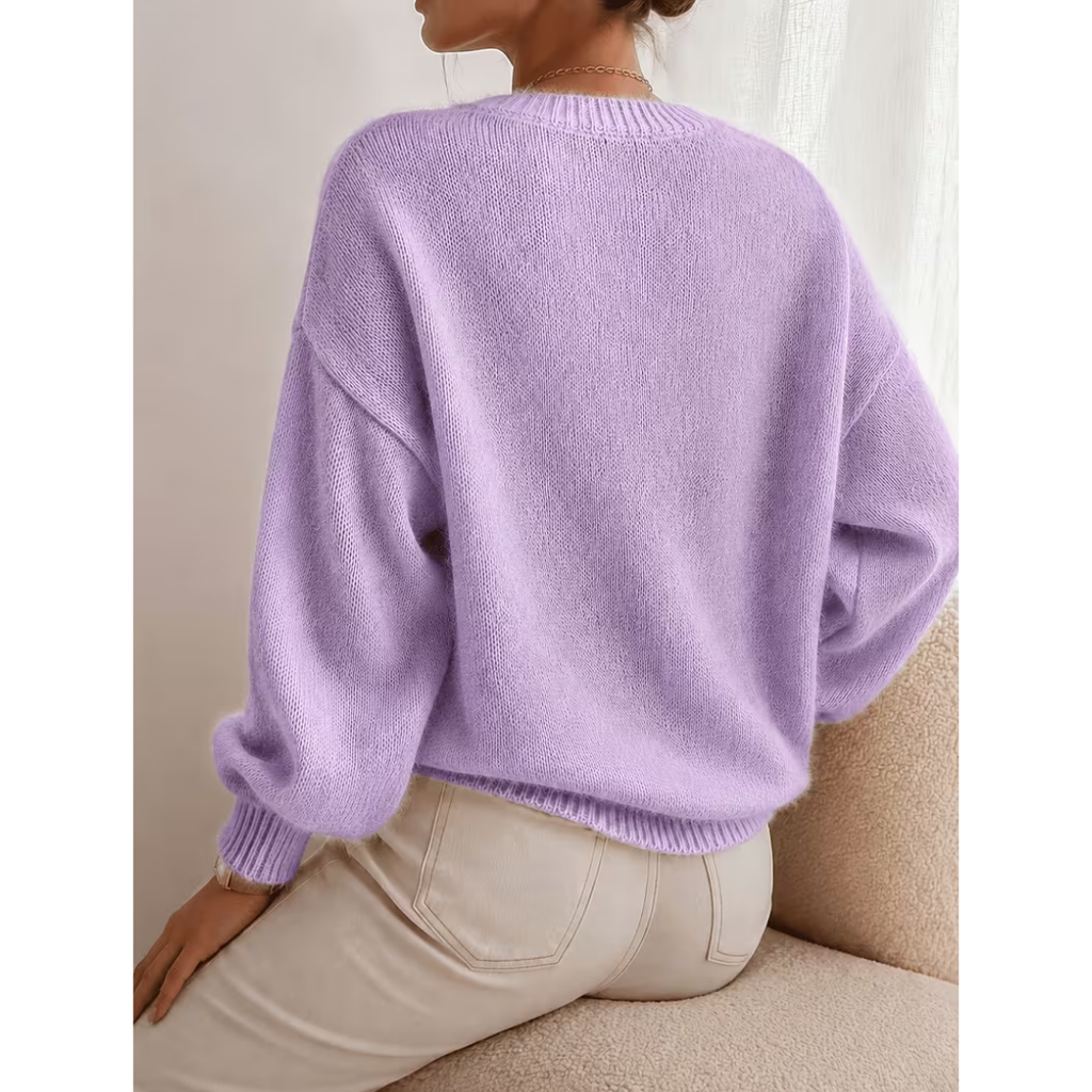 Soft Relaxed-Texture Sweater - Easy and Versatile