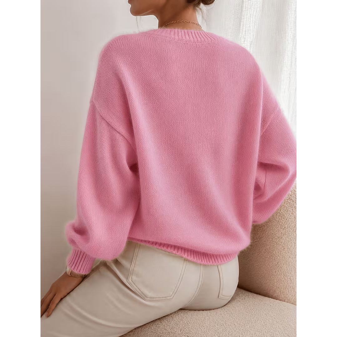 Soft Relaxed-Texture Sweater - Easy and Versatile