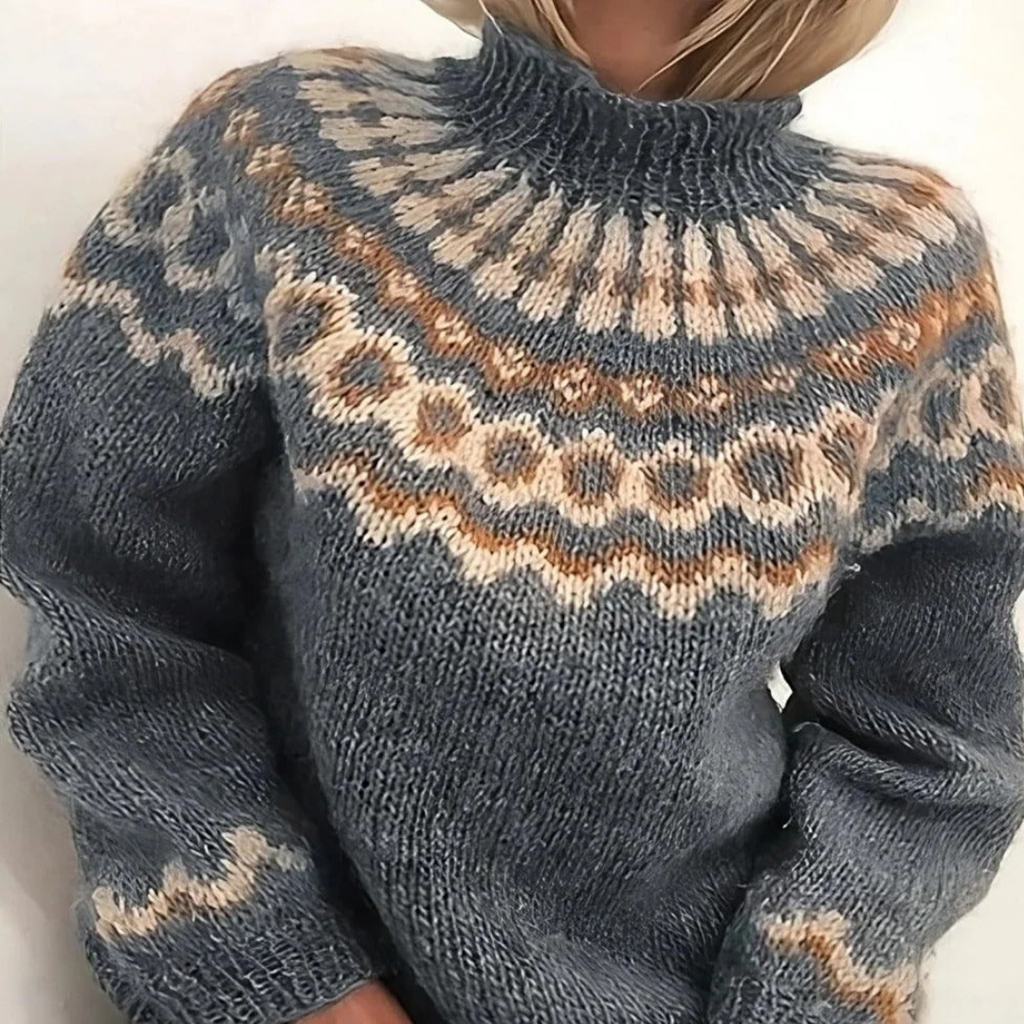 Nordic Turtleneck Wool Sweater - Warm and Soft