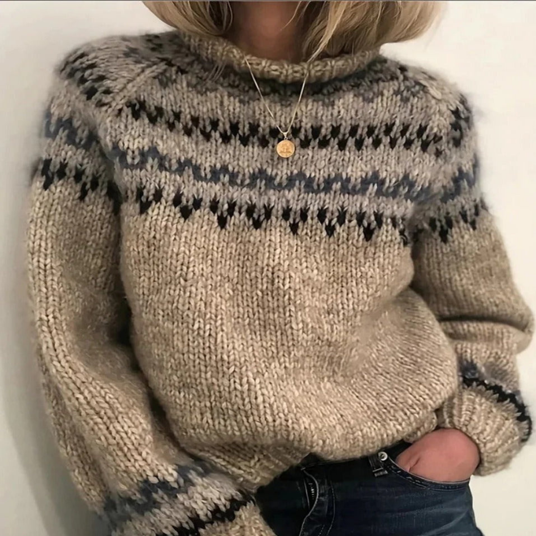 Nordic Turtleneck Wool Sweater - Warm and Soft
