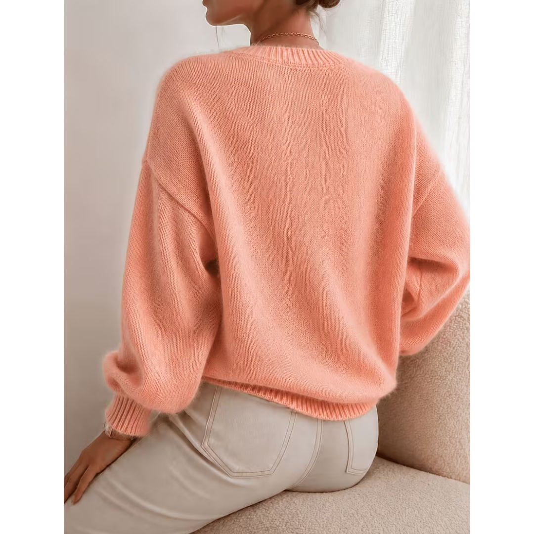 Soft Relaxed-Texture Sweater - Easy and Versatile