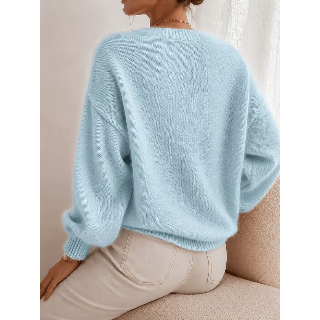 Soft Relaxed-Texture Sweater - Easy and Versatile